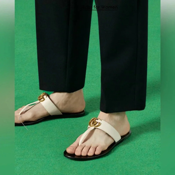 Gucci  GG Marmont Thong Sandal - Picture 1 of 10